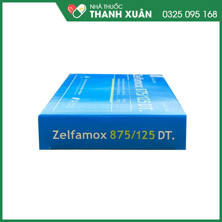 Zelfamox 875/125 DT thuốc kháng sinh điều trị nhiễm khuẩn trong hô hấp, tiêu hóa và cơ xương khớp